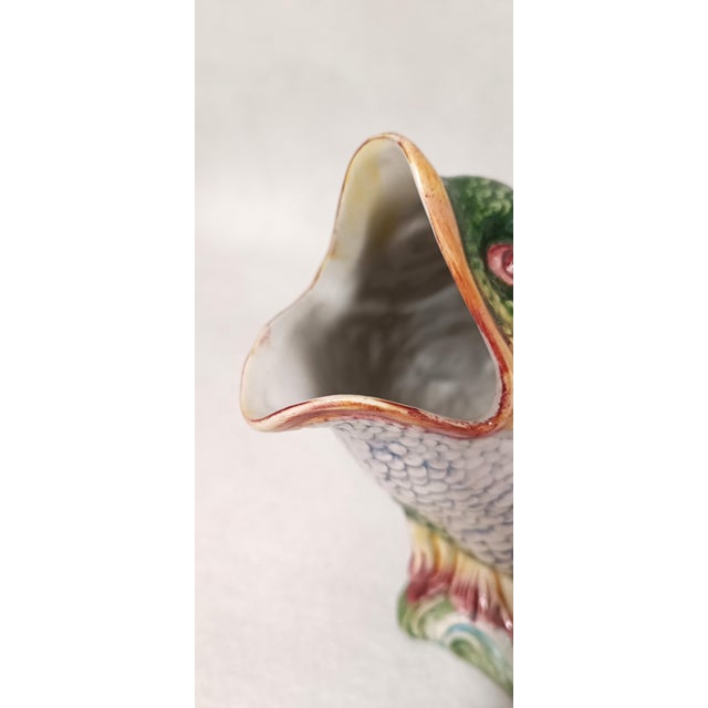 Horizontal Fish-Shaped Ceramic Jug, 1970s For Sale - Image 9 of 12