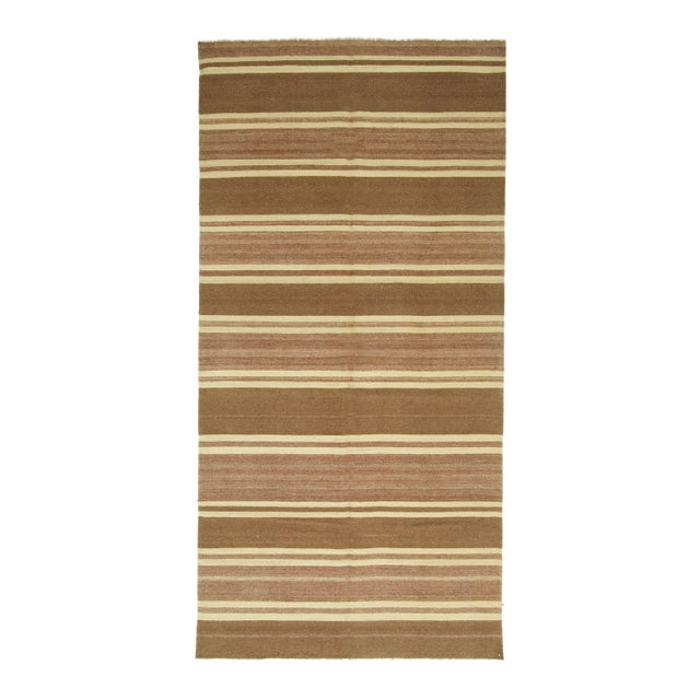 Vintage Circa 1940 Turkish Handwoven Kilim, 4'11 X 10' For Sale