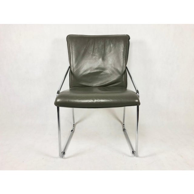 Metal Mid-Century Tubular Steel Office Chair, 1960s, Set of 3 For Sale - Image 7 of 14