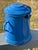 Early 20th Century European Enamelware 5 Liter / 3.2 Gallon Lidded Bucket - Fjord Blue For Sale - Image 4 of 9