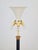 Gold Vintage Neoclassic Green Leather Floor Lamp, 1930s For Sale - Image 8 of 18