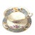 Vintage Lenox Ming P-16 Bird and Floral Footed Teacups and Saucers Set of 2 - 4 pcs For Sale - Image 9 of 16