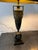 Charcoal Pair of Green Bronze Urn Lamps With Patinated Finish. For Sale - Image 8 of 12