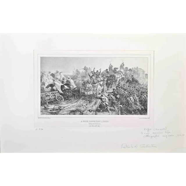 To Us Second Light is a Lithograph realized by Auguste Raffet in 1837. Signed on the plate. Good condition with foxing....