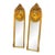 Baroque Gold Leaf Mirror Set – Pair of Ornate Mirrors With Sculpted Female Face Details For Sale