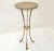 Maison Jansen French Neoclassical Steel & Bronze Hoof Feet Pedestal Drink Table For Sale - Image 13 of 13