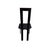 Black Regia Dining Chairs from Ycami, 1980s, Set of 6 For Sale - Image 4 of 8