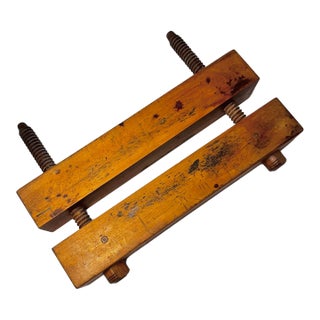 Vintage Professional Bookbinding Finishing Press With Flat-Edge Handle For Sale
