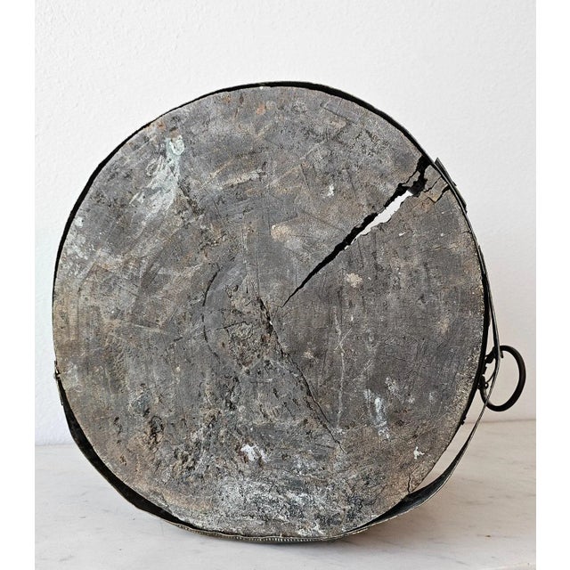 Early 19th Century British Colonial India Brass-Mounted Wood Bucket For Sale - Image 11 of 13