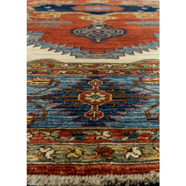 Contemporary Oriental Handmade Rug 9' x 11'9" For Sale - Image 3 of 4