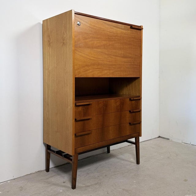 Stylish secretary cabinet from former Czechoslovakia. Designed by Frantisek Mezulanik and produced in the 1960s by Up...