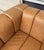 Cb2 Forte 81-Inch Channeled Saddle Leather Sofa With Walnut Base For Sale - Image 13 of 16