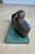 1970s Modernist Reclining Figure Sculpture by Henry Moore on Green Marble Base For Sale - Image 5 of 8