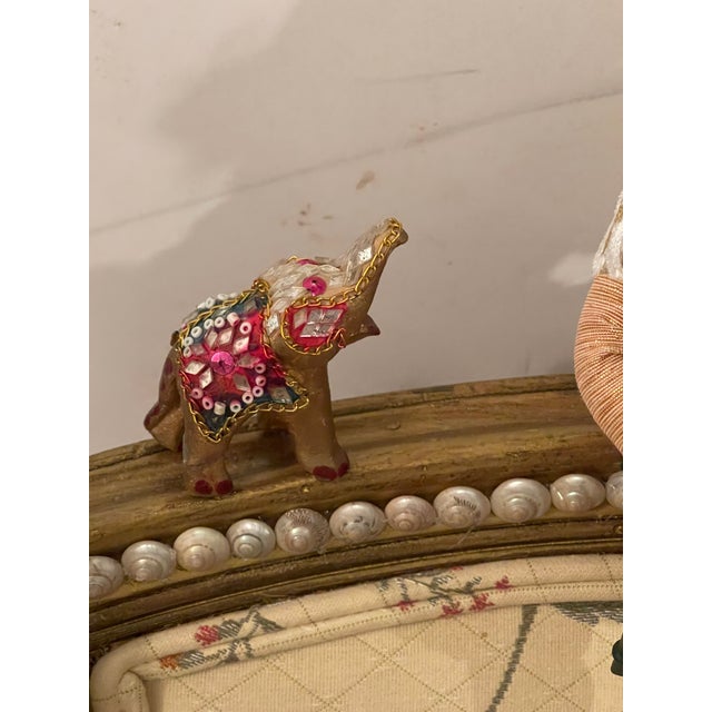 Whimsical Jester Floridus Armchair in McKenzie and Childs Style For Sale In Miami - Image 6 of 12
