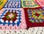 Textile Granny Square Cotton Cottagecore Rainbow Afghan For Sale - Image 7 of 12