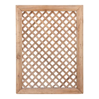 The Classic Grid, Antique Lattice Screen For Sale