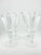 Lovely set of four vintage pottery barn water glasses. I purchased them in the late 1990’s. Clear glass with nice lines...