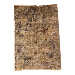 Antique 1900s Samarkand Pictorial Rug – 6'5" X 4'6" For Sale