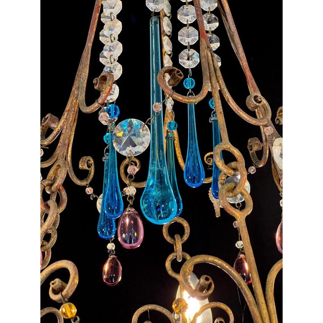 Bette Davis Fruits Murano Chandelier, 1950s For Sale - Image 16 of 17