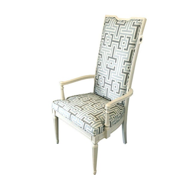 MidCentury Modern Geometric Print Dining Chairs Set of 10 Chairish