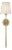 Bryant 27" Cordless Tail Sconce in Hand-Rubbed Antique Brass with Linen Shade Designer: Thomas O'Brien Finish: Hand-Rubbed...