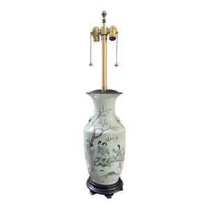 Marbro Lamp Co Antique Chinese Pottery Vase Table Lamp