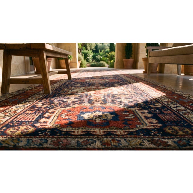 19th Century N.W. Persian Shahsavan Carpet ( 3' x 16' - 90 x 488 ) For Sale - Image 9 of 10