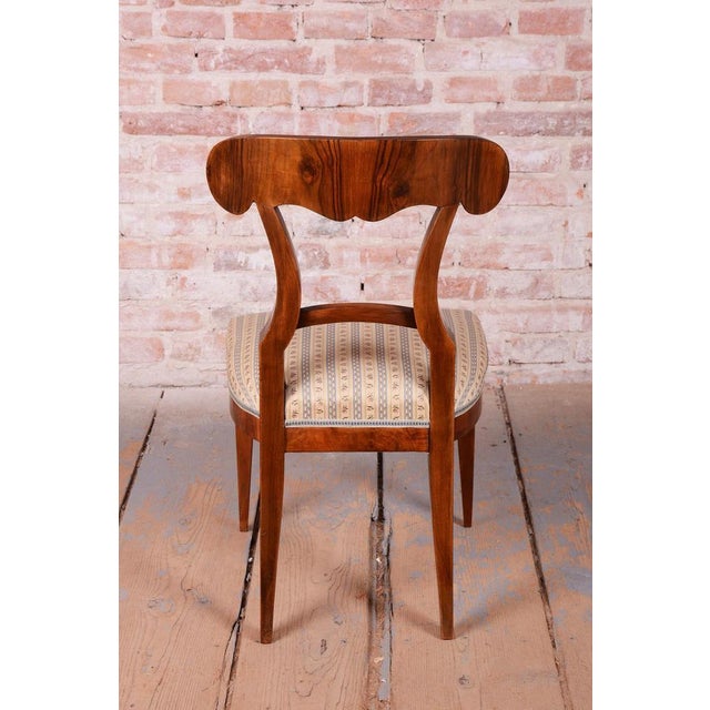 Biedermeier Chairs in Walnut, Austria, 1830s, Set of 4 For Sale - Image 4 of 14