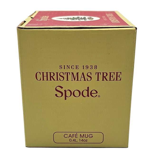 Spode Christmas Tree Holiday Mugs – 14oz Coffee Tea Set of 4 With Santa Motif For Sale - Image 13 of 13