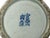 3.75" Vintage Fade Blue White Graphic Small Porcelain Holder For Sale - Image 10 of 10