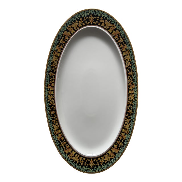 Gold Ivy Fish Plate by Versace for Rosenthal, 1990s For Sale