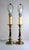 Vintage Mid-Century Modern Heavy Brass Beehive Candlestick Boudoir Table Lamps 31" Tall - a Pair For Sale - Image 4 of 10