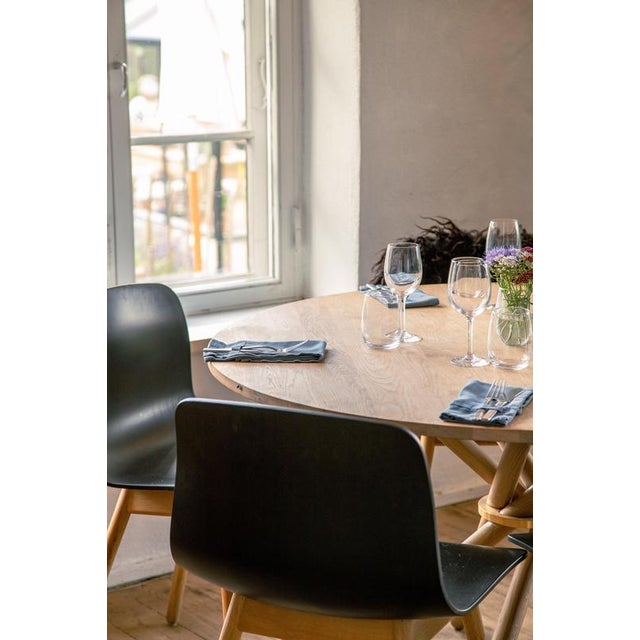 Hector Light Oak Dining Table 140 by Eberhart Furniture For Sale - Image 8 of 9