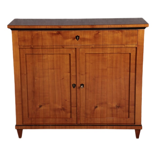 Small Biedermeier Half Cabinet in Cherrywood, 1820s For Sale