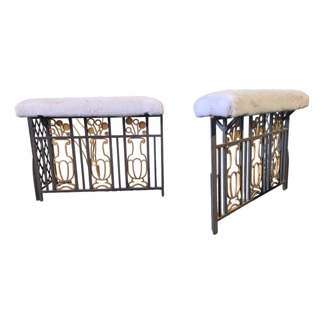 Art Deco Club Fender, 1930s, Set of 2 For Sale