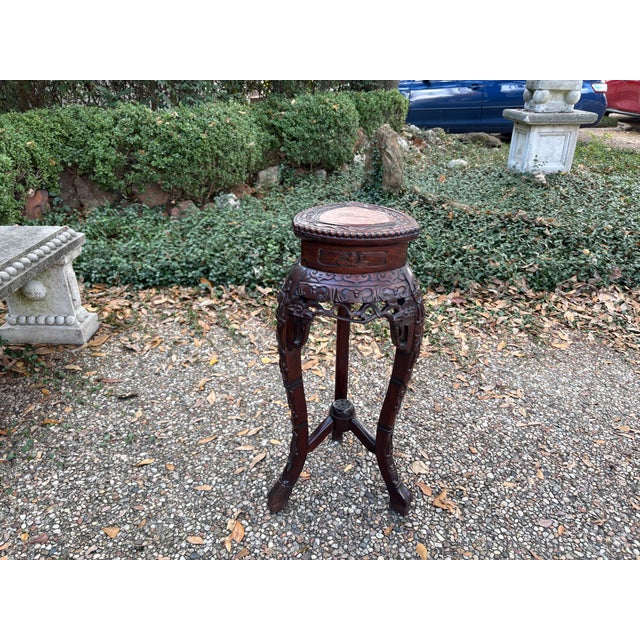 19th Century Chinese Carved Rosewood Table For Sale - Image 11 of 12