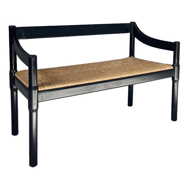 Italian Modern Carimate Bench by Vico Magistretti for Cassina, 1970s For Sale