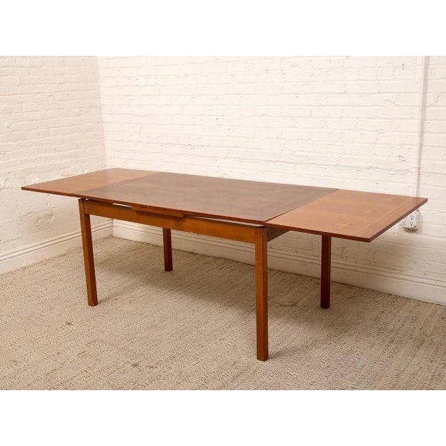 Mid 20th Century Danish Modern Teak Dining Table For Sale - Image 10 of 11