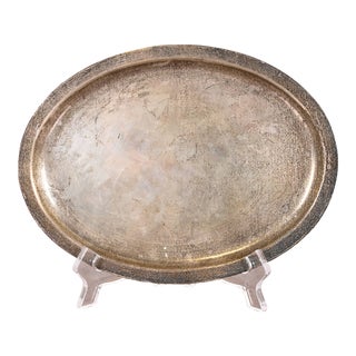 Tiffany & Co. Antique Sterling Silver Serving Tray For Sale
