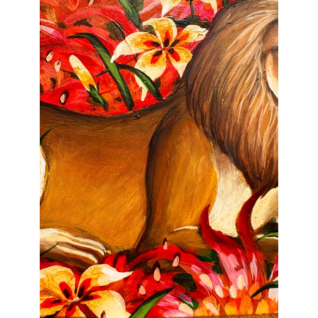 Wood Stunning Painting by Gustavo Novoa, Titled Simply: “His”. For Sale - Image 7 of 12