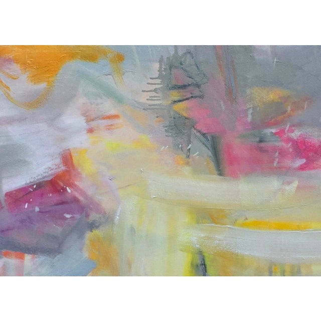 "Partially Sunny" is a bold abstract expressionist oil painting by one of Chairish's top-selling and trusted artists,...