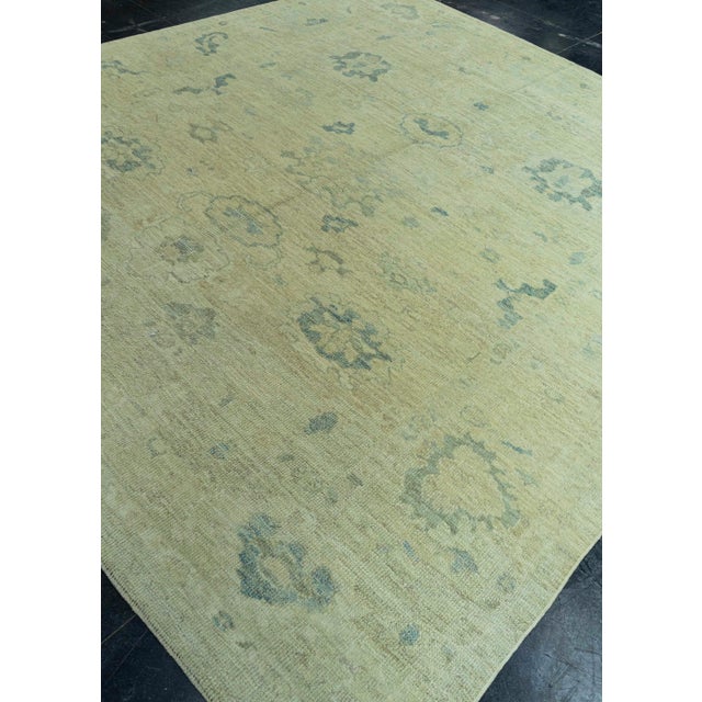 Turkish Oushak Rug 9' x 10' #19082 For Sale In Houston - Image 6 of 8