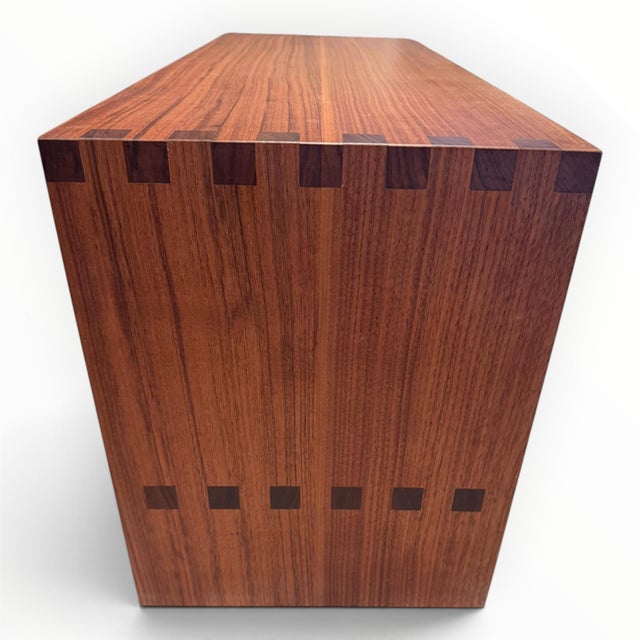 Modern Custom Teak Hall Bench For Sale In Indianapolis - Image 6 of 6