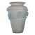 Vintage Frosted Aqua Glass Vase For Sale
