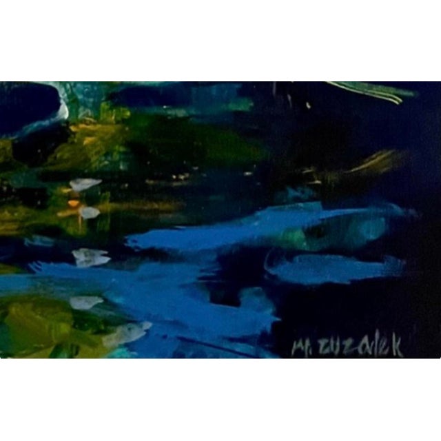 Contemporary Original Abstract Botanical Painting ‘’Where the Water Dreams’’ For Sale - Image 3 of 5