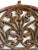 Vintage cast iron transom from India featuring an elegant arched silhouette with finely detailed floral and foliate...