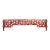 Antique Red Laquered Dragon & Clouds Lintel Carving For Sale