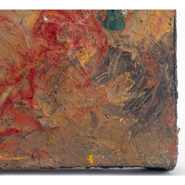 Late 20th Century Andy Miller Abstract Composition Oil on Canvas For Sale - Image 5 of 7