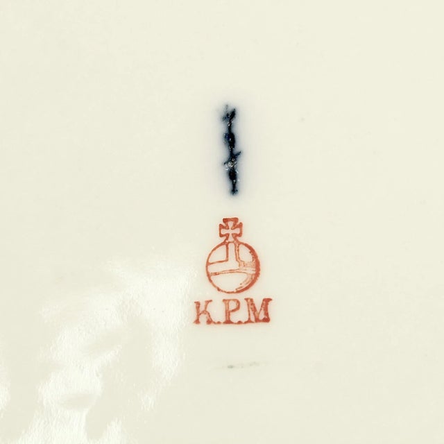 Antique KPM Royal Berlin Reticulated Porcelain Deutsche Blumen Decor Basket For Sale - Image 11 of 12