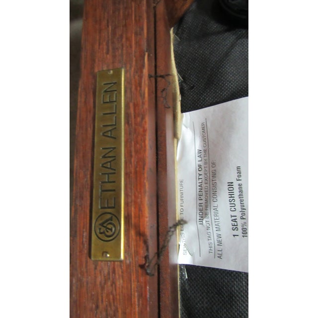 Wood 1980s Ethan Allen Set Dining Room Chippendale Chairs Eight Mahogany For Sale - Image 7 of 9